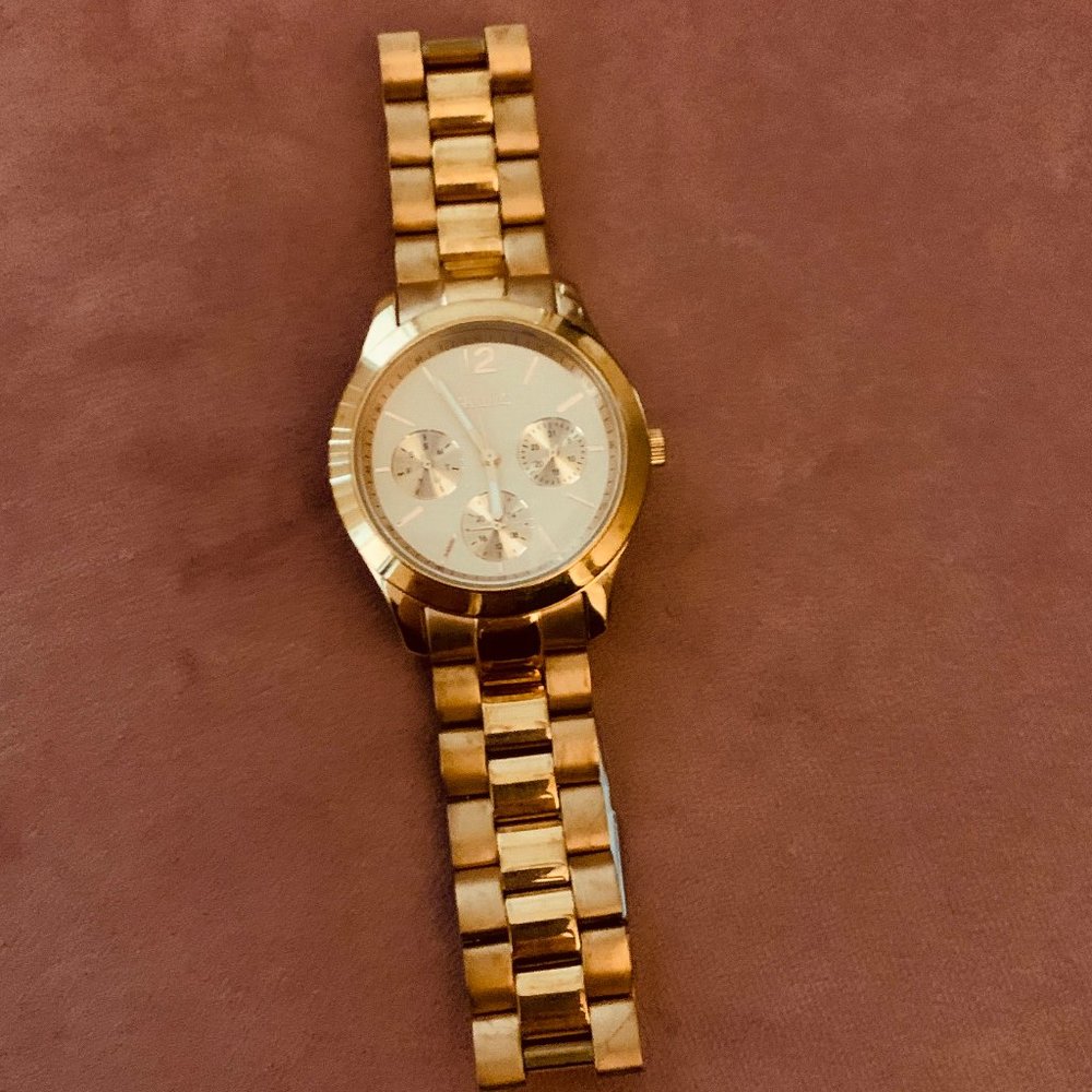 Relic Rose Gold Tone Watch